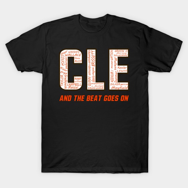 Cleveland Browns QB Beat Goes On T-Shirt by Docker Tees